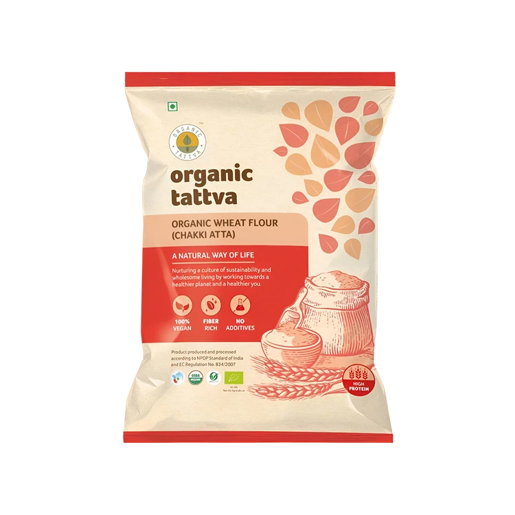 Organic Tattva Wheat Organic Atta 10 kg