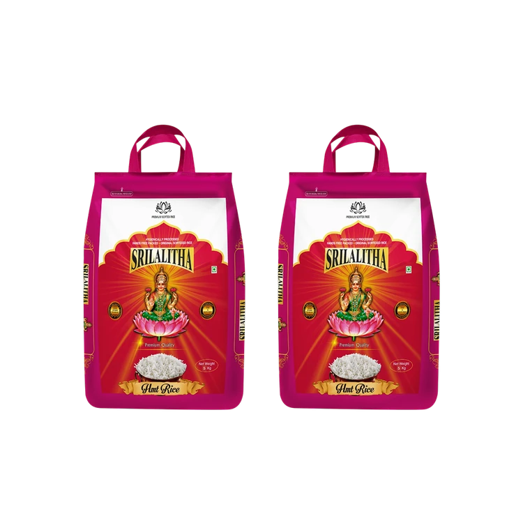 Sri Lalitha Premium Quality HMT Rice (Medium Grain) - Pack of 2