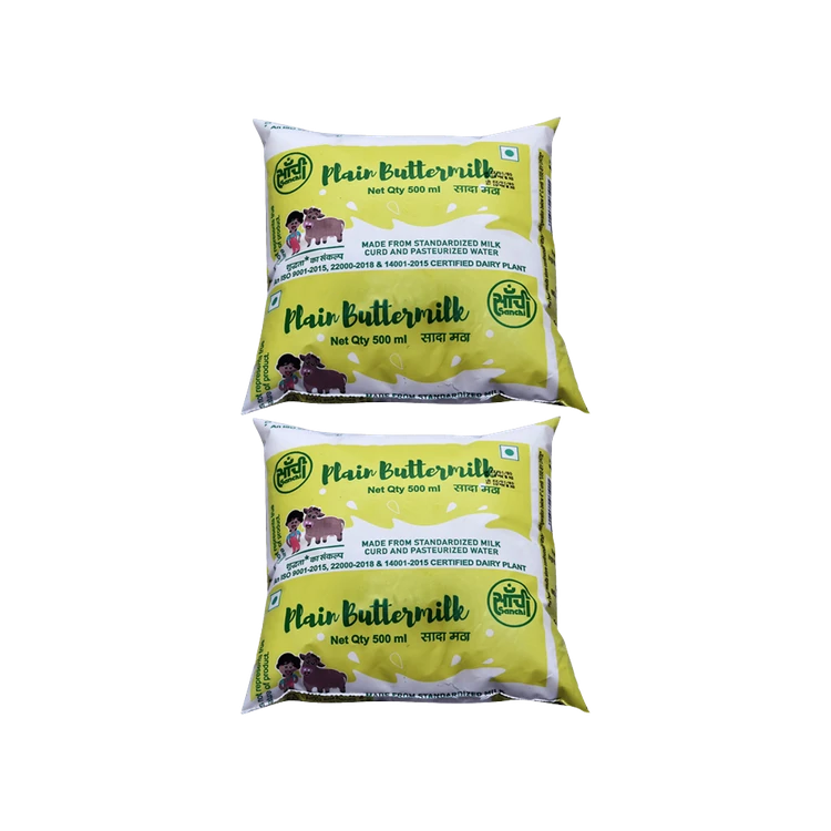 Sanchi Plain Salted Buttermilk - Pack of 2