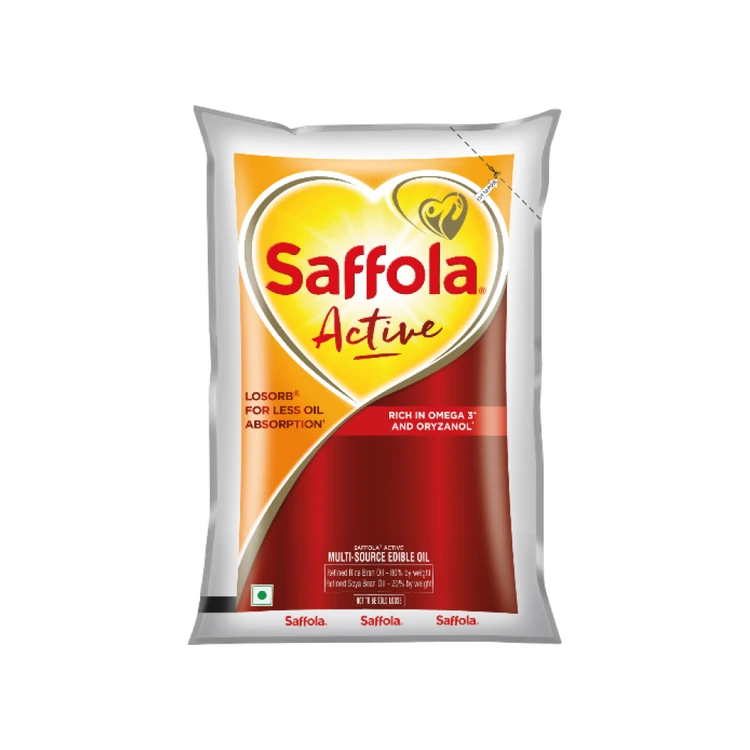 Saffola Active Rice Bran & Soyabean Blended Cooking Oil (Aduge Enne)