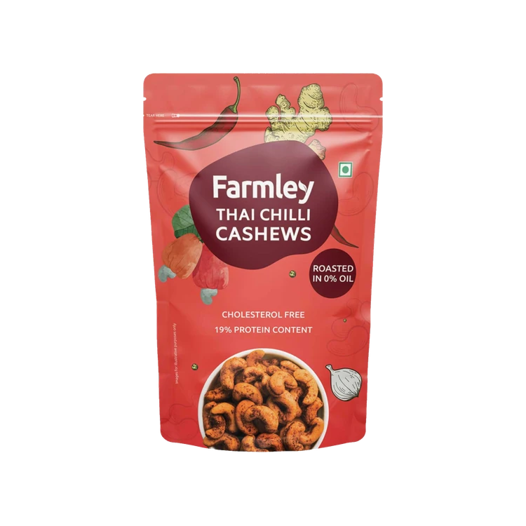 Farmley Thai Chilli Roasted Flavoured Cashew (Flavoured Godambi)