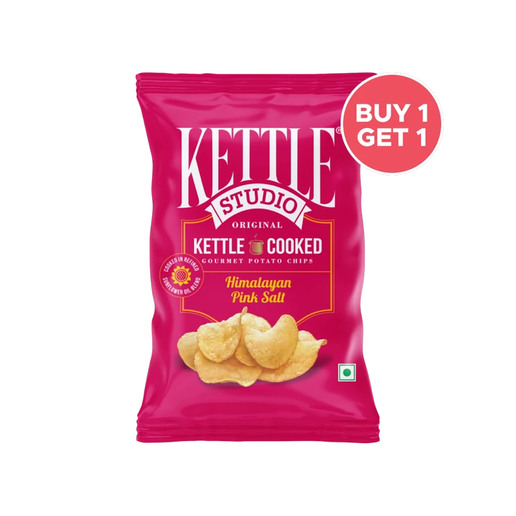 Kettle Studio Potato Chips - Himalyan Pink Salt - Buy 1 Get 1 Free
