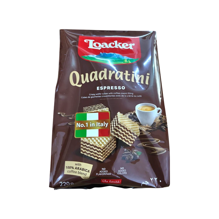 Loacker Quadratini Espresso Wafer Biscuit