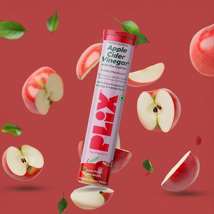 Plix Apple Cider Vinegar Effervescent Tablets (L-Carnitine)