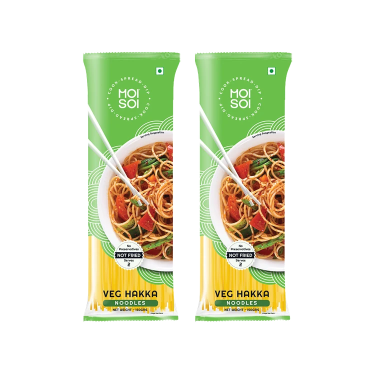 Moi Soi Veg Long Hakka Noodles - Pack of 2