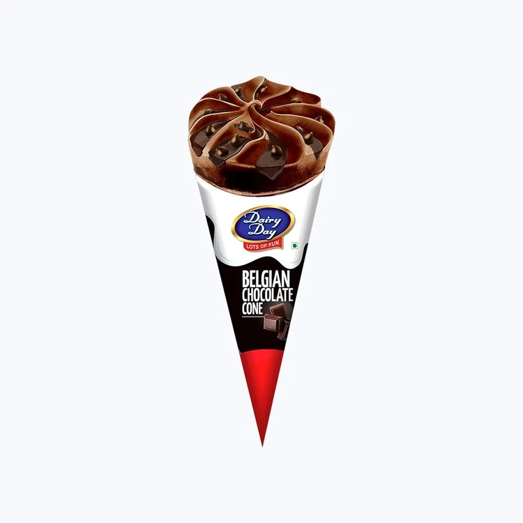 Dairy Day Belgian Chocolate Frozen Dessert Cone