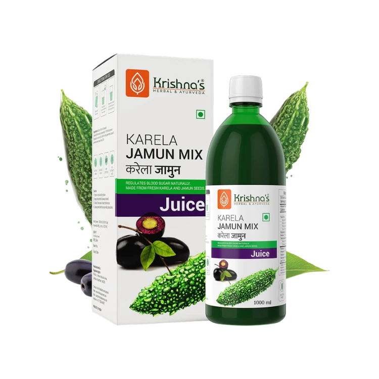 Krishna's Herbal & Ayurveda Karela Jamun Mix Herbal Juice