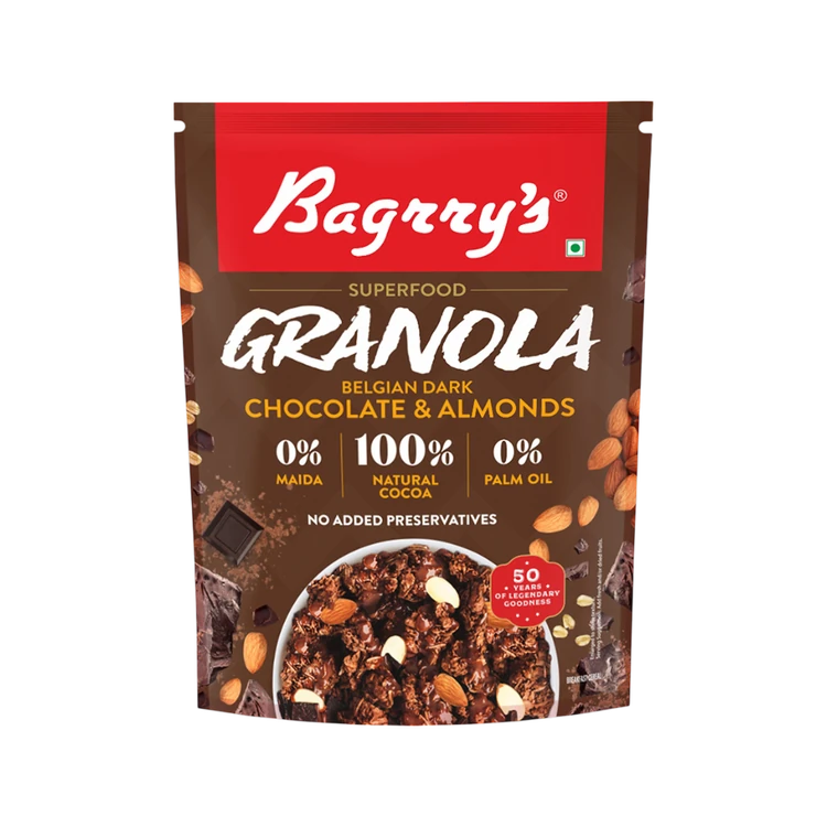Bagrry's Belgian Dark Chocolate & Almonds Granola