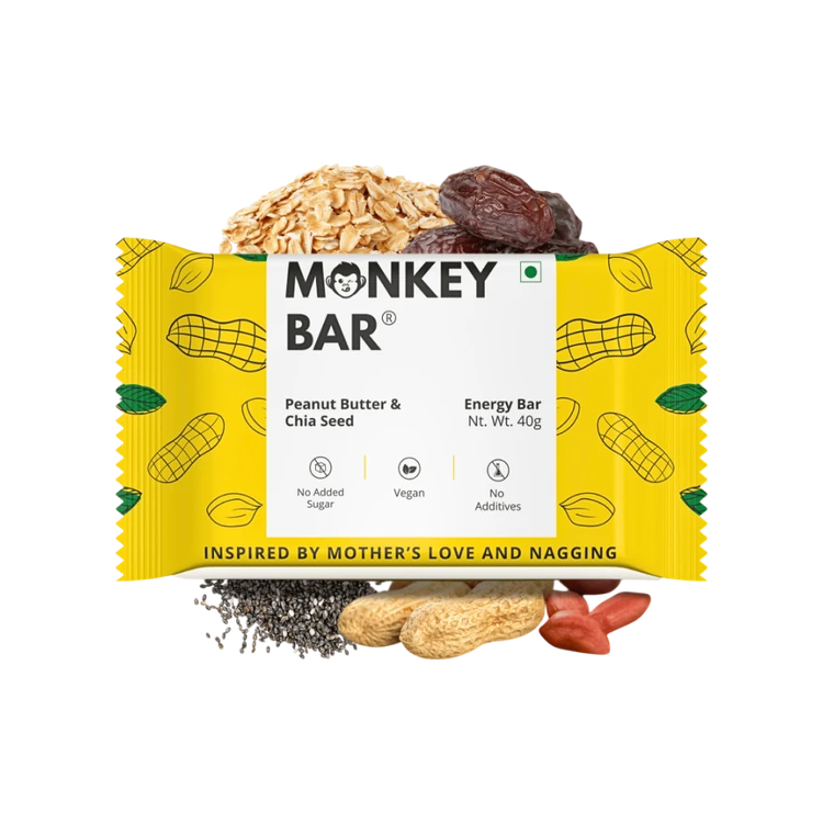 Monkey Bar Peanut Butter & Chia Seed Energy Bar