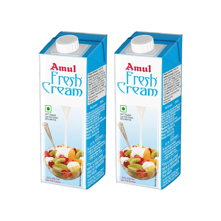 Amul Fresh Cream - Pack of 2