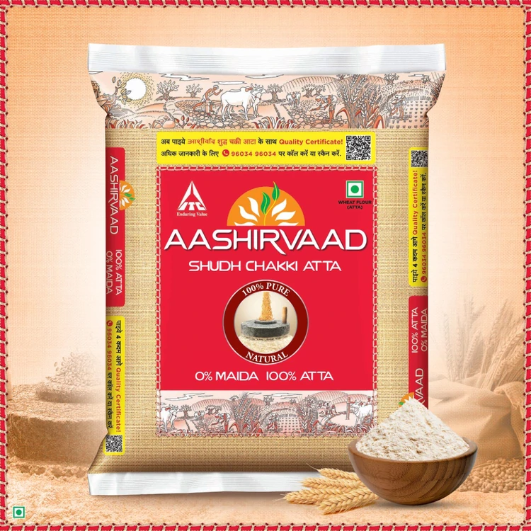 Aashirvaad Shudh Chakki Atta (100% Atta, 0% Maida) (10 kg) (Godihittu)