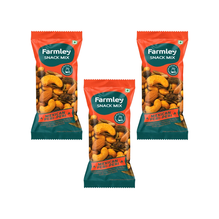 Farmley Mexican Peri-Peri Mix Nuts - Pack of 3