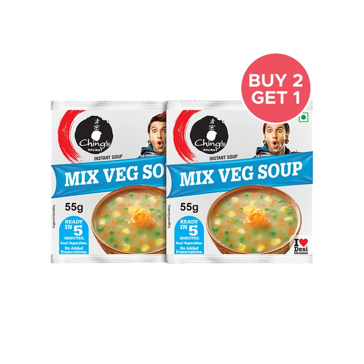 Ching's Secret Mix Veg Soup 55 g - Buy 2 Get 1 Free
