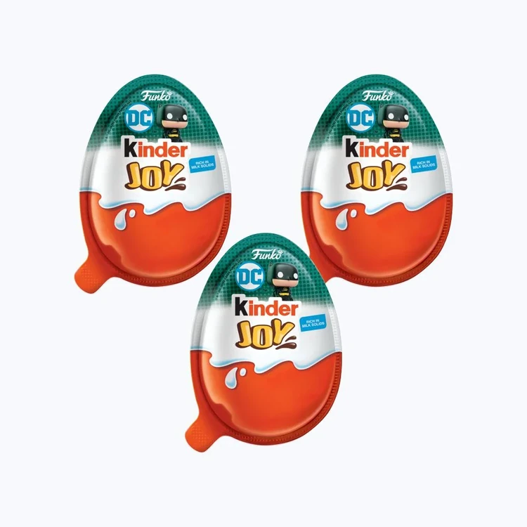 Kinder Joy DC - Shaped Chocolates - Pack of 3