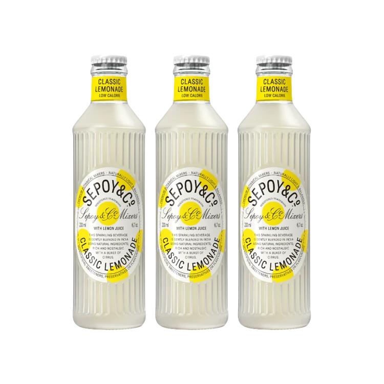 Sepoy & Co. Classic Lemonade Sparkling Drink - Pack of 3