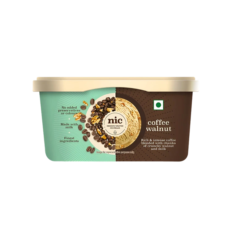 NIC Coffee Walnut Ice Cream Tub