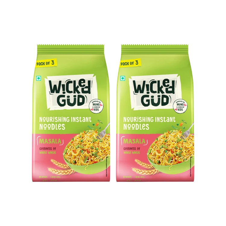 WickedGud Masala Flavoured Instant Noodles - Pack of 2