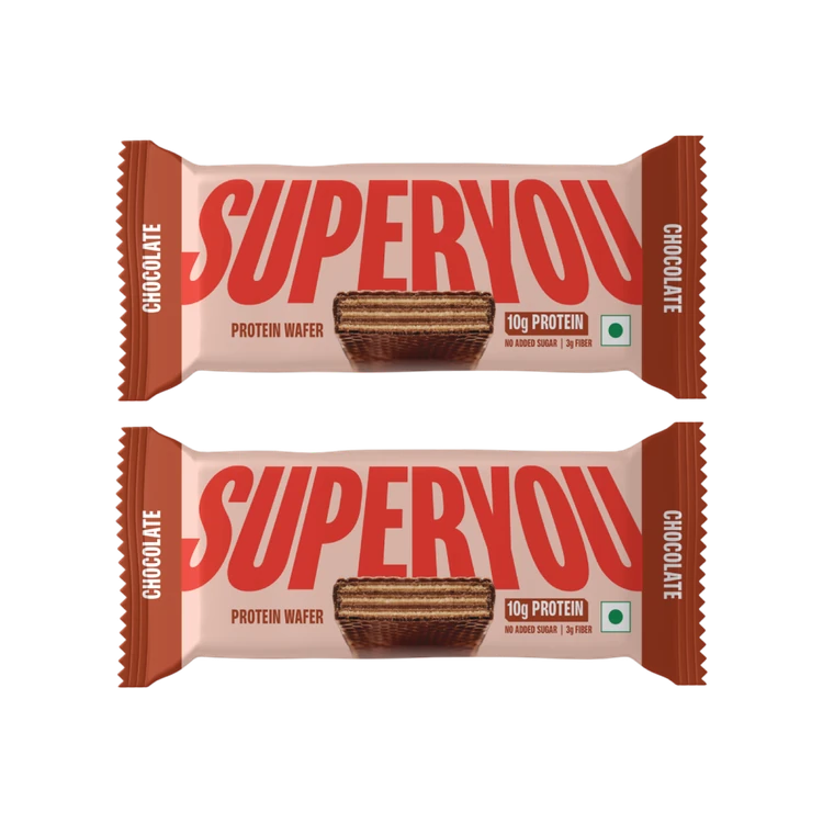 SuperYou Chocolate Wafer Protein Bar - Pack of 2