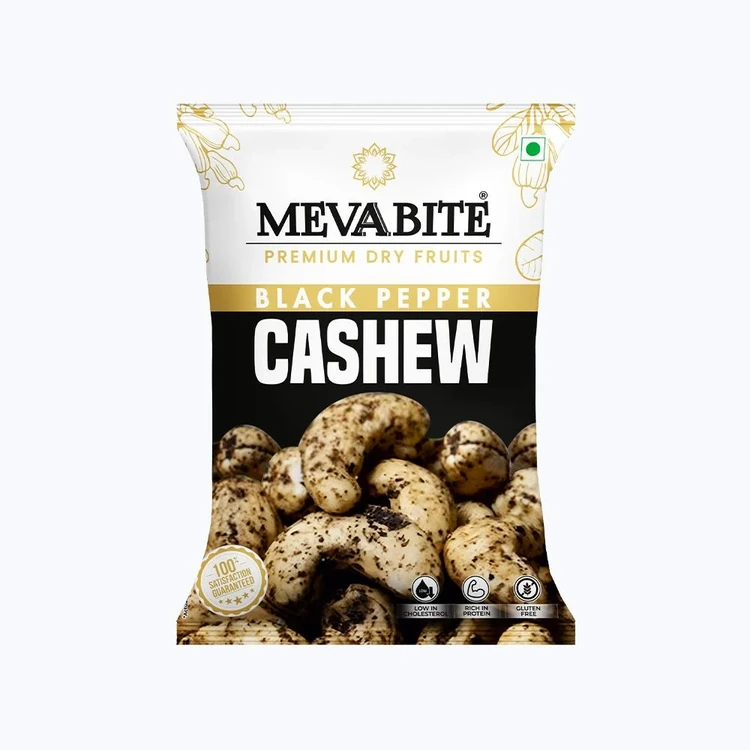 MevaBite Blackpepper Flavoured Cashew (Flavoured Godambi)