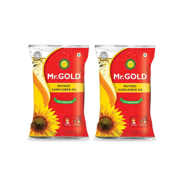 Mr. Gold Refined Sunflower Oil - Pack of 2 (Suryakanthi Enne)