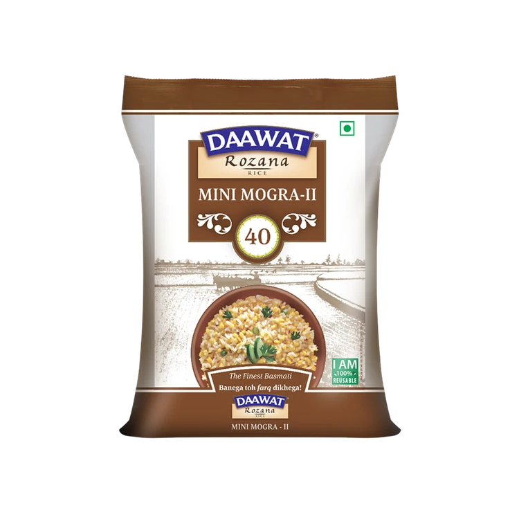 Daawat Rozana Mini Mogra Basmati Rice - II (Short Grain) (Mogra Basmati Akki)