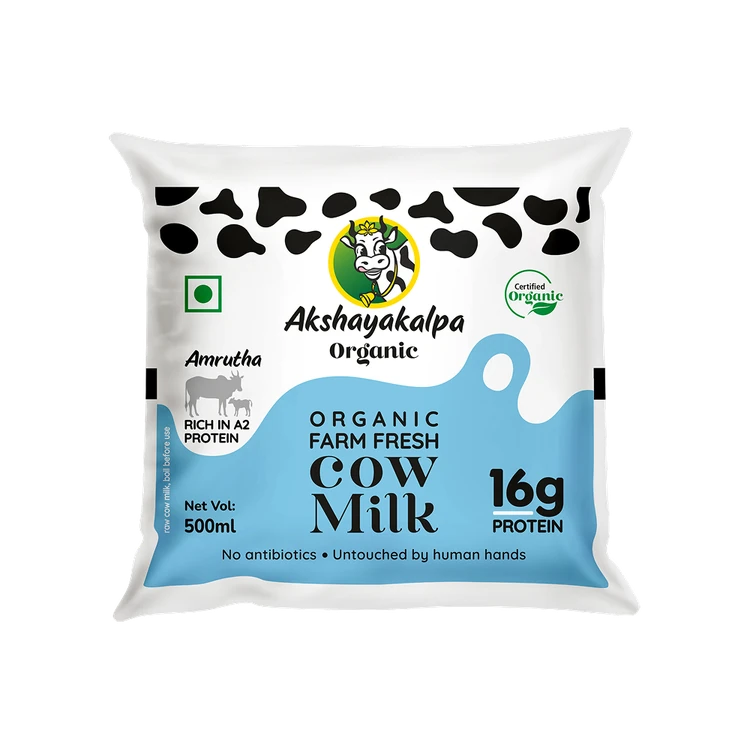 Akshayakalpa Organic Amrutha Organic Farm Fresh A2 Milk