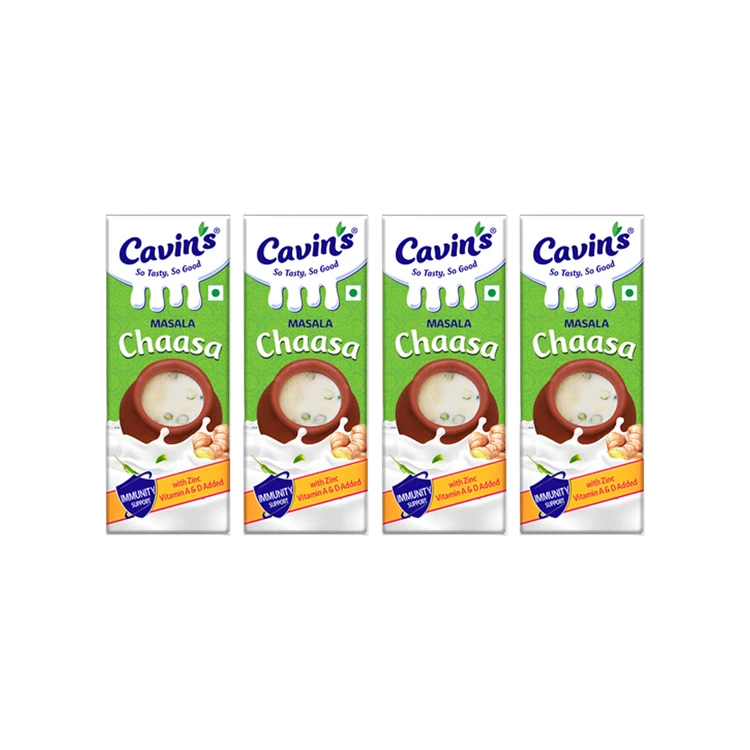 Cavin's Masala Chaas / Salted Buttermilk - Pack of 4