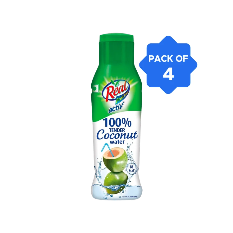 Real Activ 100% Tender Coconut Water - Pack of 4