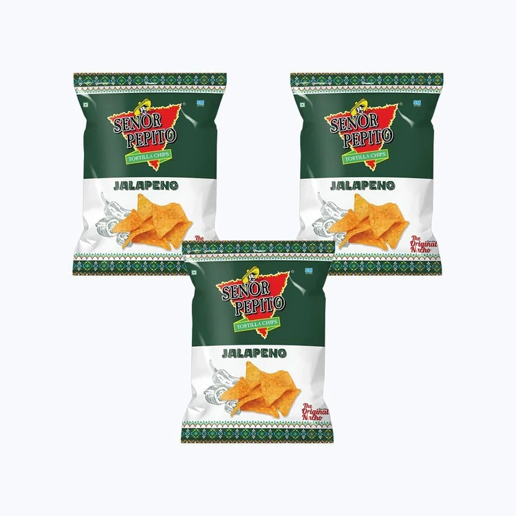 Senor Pepito Jalapeno Nachos - Pack of 3