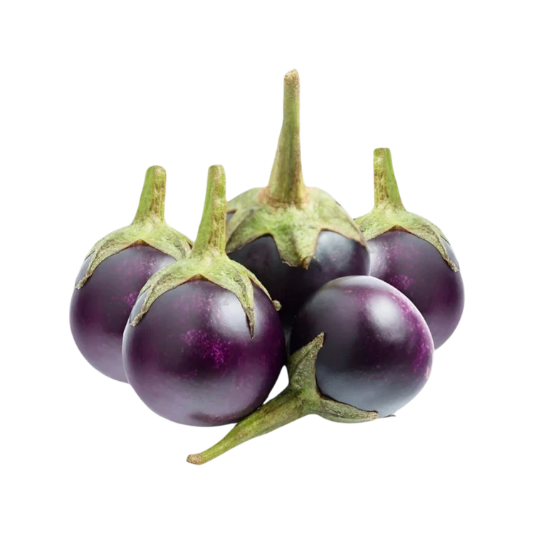 Organically Grown Small Black Brinjal - 250 g (Badanekayi)