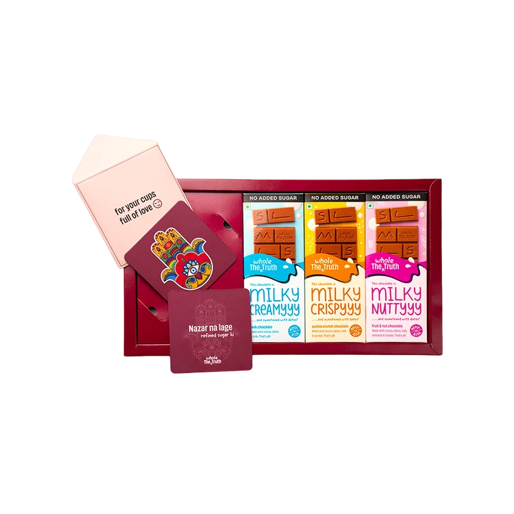 The Whole Truth Special Moments with Coasters Chocolate Gift Pack