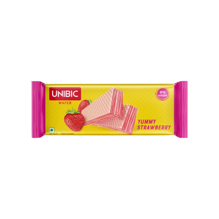 Unibic Yummy Strawberry Wafers
