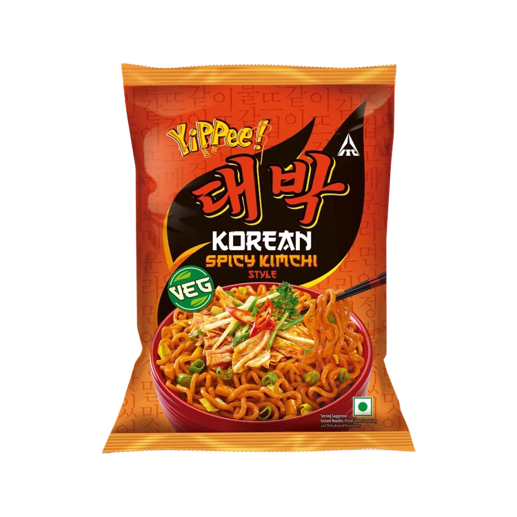 Yippee Korean Spicy Kimchi Style Veg Noodles