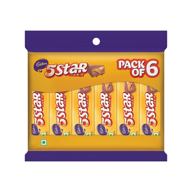 Cadbury 5 Star Filled Bar Chocolate Pack