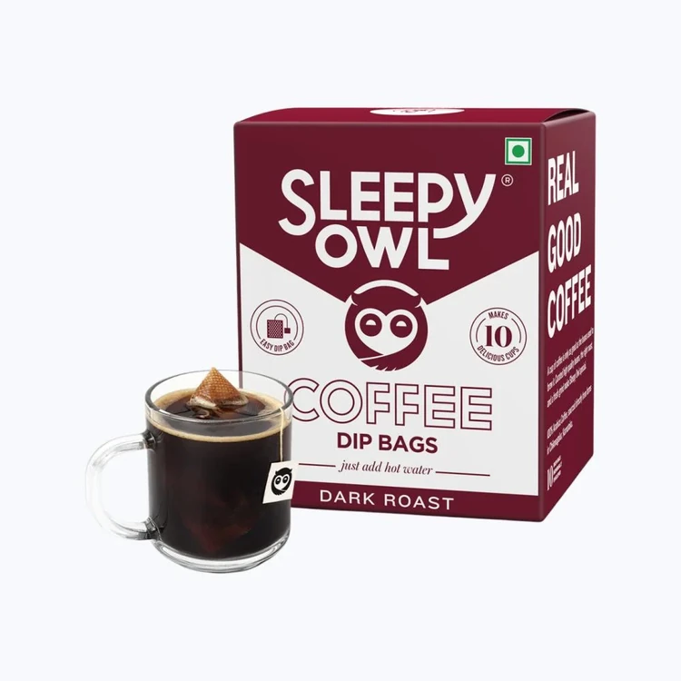 Sleepy Owl Dark Roast Hot Brew Coffee Bags