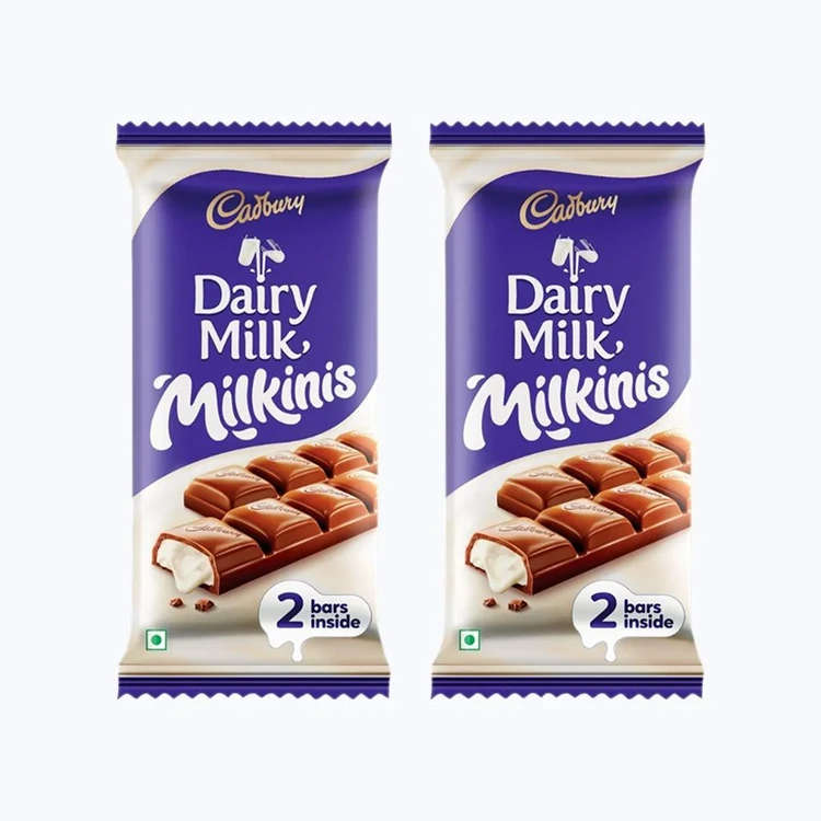 Cadbury Dairy Milk Milkinis Milk Chocolate Bar - Pack of 2