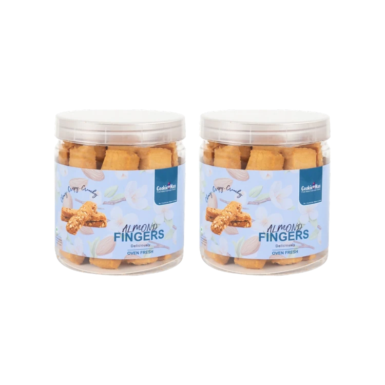 Cookieman Almond Finger Cookies - Pack of 2