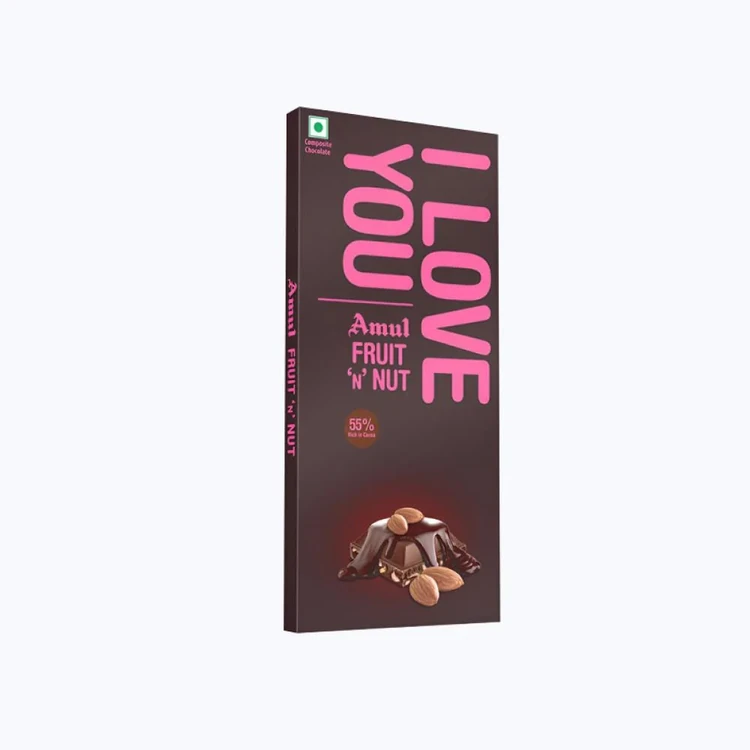 Amul I Love You Fruit 'n' Nut Dark Chocolate Bar