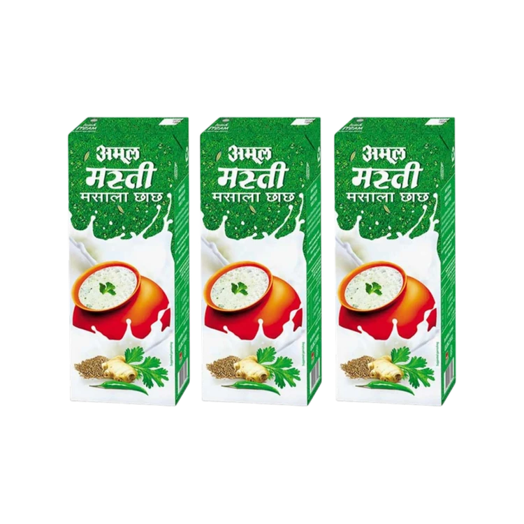 Amul Masti Spiced Salted Buttermilk - Pack of 3