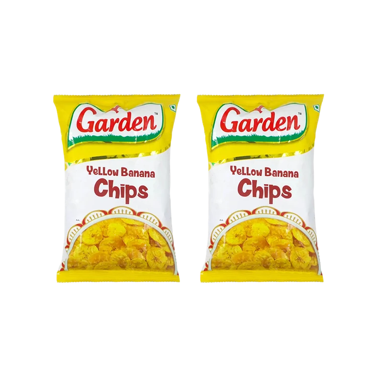 Garden Yellow Banana Chips - Pack of 2