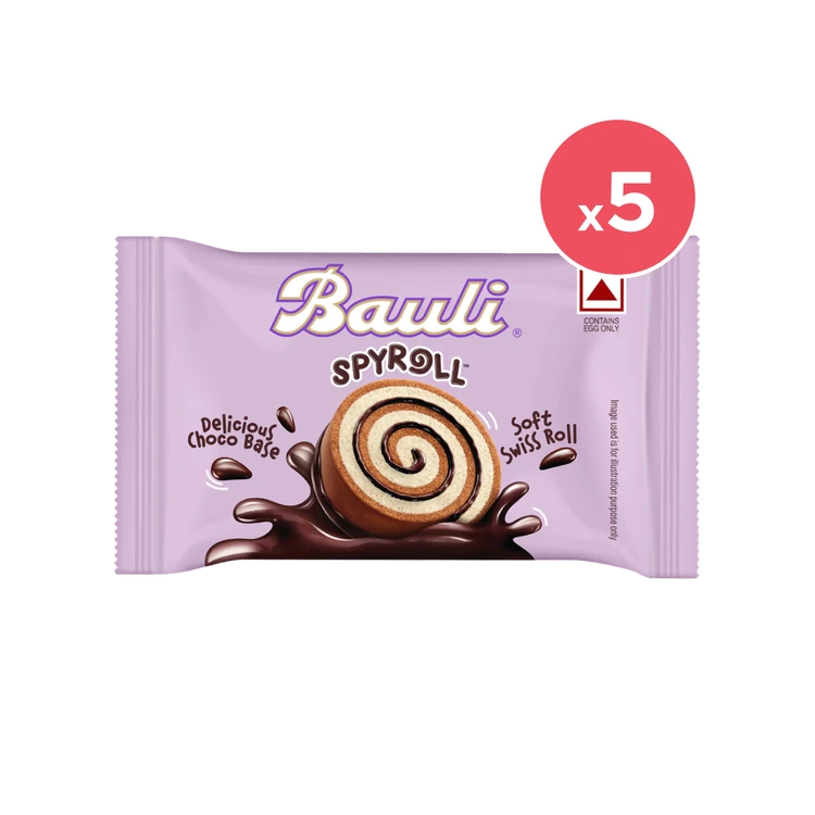 Bauli Spyroll Soft Swiss Roll - Pack of 5