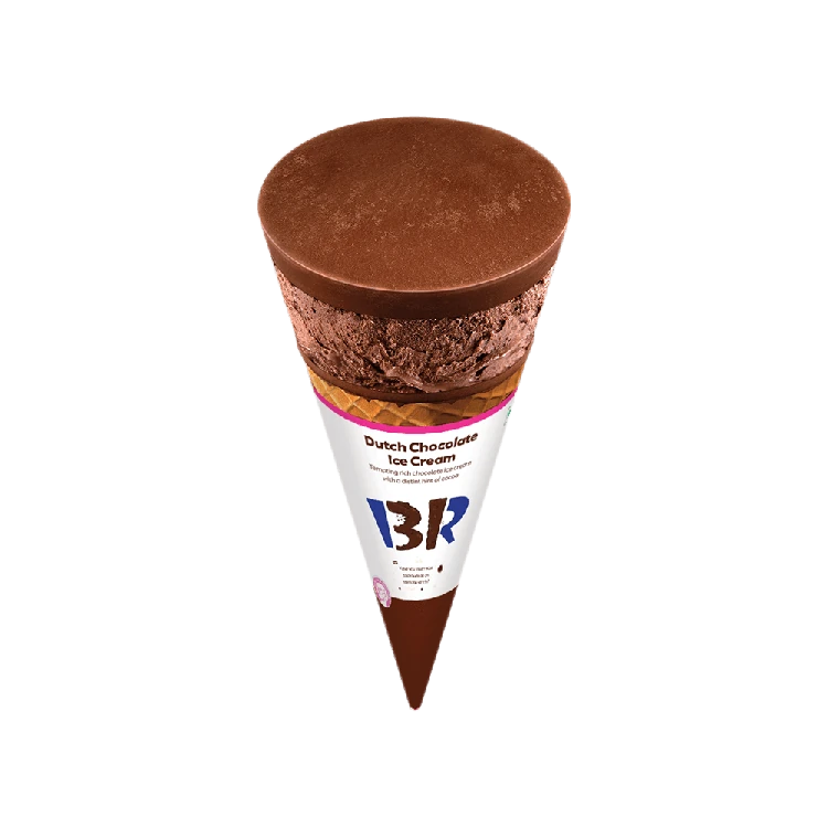 Baskin Robbins Dutch Chocolate Ice Cream Cone
