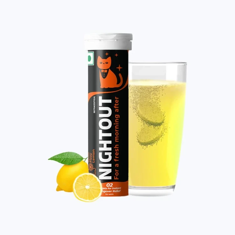 Fast&Up Nightout Instant Hangover Solution (Lemon Effervescent Tablets) - 10 pieces