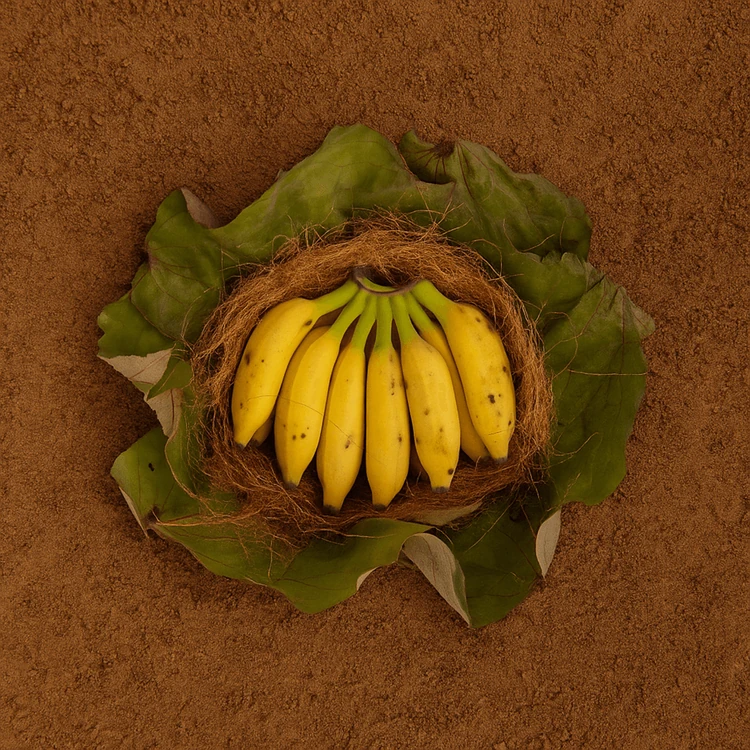 Organically Grown Yellaki Banana By Akshayakalpa Organic - 500 g