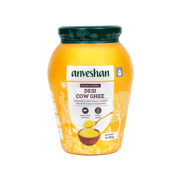 Anveshan Desi Cow A2 Ghee (Bilona Churned)