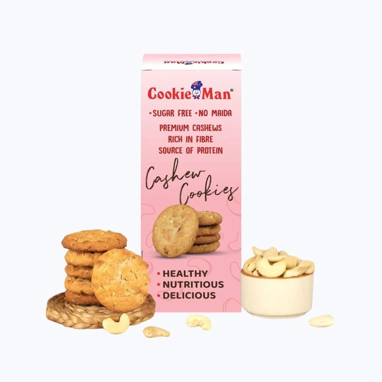 Cookieman Sugar Free Cashew Cookies Biscuits