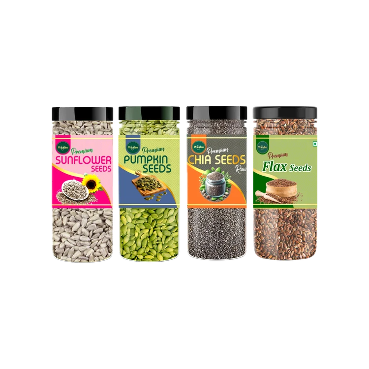 Waaho Premium Seeds Combo (Sunflower, Pumpkin, Chia & Flax)