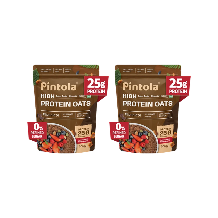 Pintola High Protein Oats (Dark Chocolate) - Pack of 2