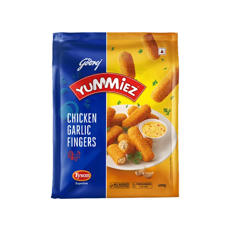 Godrej Yummiez Chicken Garlic Fingers (Frozen)