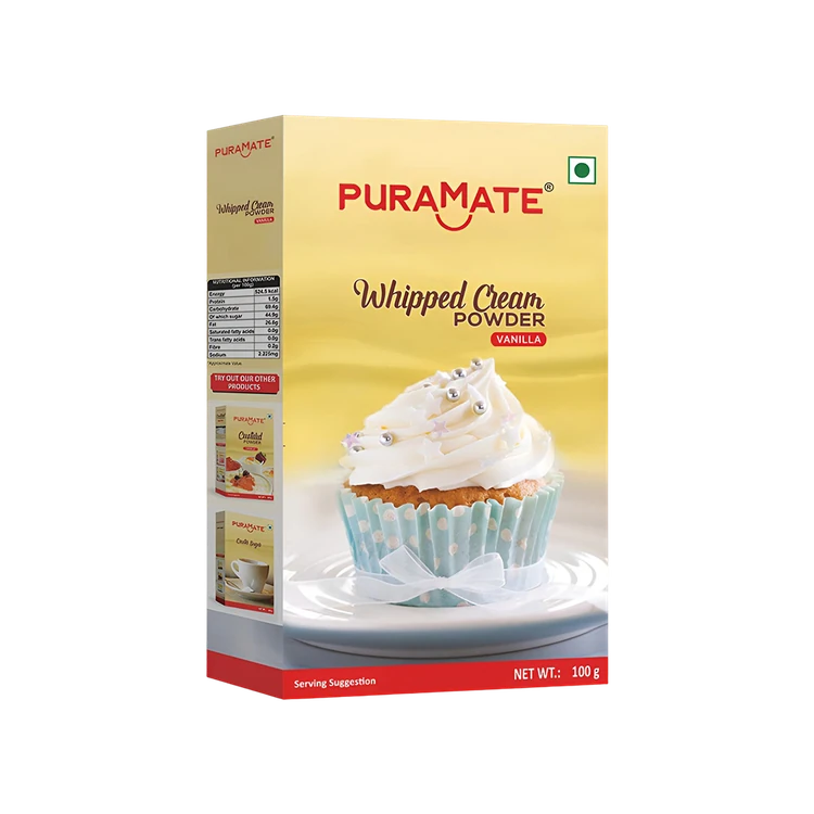 Puramate Vanilla Whipped Cream Whipping Cream Powder